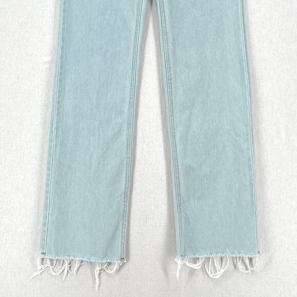 MVP WARDROBE High Rise Straight Leg Jeans 2 Light Wash MARIA VITTORIA PAOLILLO - Picture 9 of 16